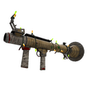 Unusual Festivized Killstreak Bamboo Brushed Rocket Launcher (Battle Scarred)