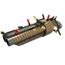 Unusual Festivized Professional Killstreak Bamboo Brushed Scattergun (Field-Tested) (Isotope)