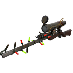 free tf2 item Festivized Sax Waxed Sniper Rifle (Battle Scarred)