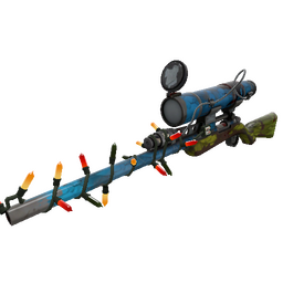 Strange Festivized Macaw Masked Sniper Rifle (Battle Scarred)