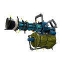Unusual Festivized Specialized Killstreak Macaw Masked Minigun (Minimal Wear) (Cool)