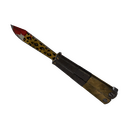 Strange Killstreak Leopard Printed Knife (Well-Worn)