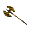 Unusual Leopard Printed Scotsman's Skullcutter (Minimal Wear) (Isotope)