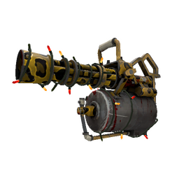 free tf2 item Festivized Leopard Printed Minigun (Battle Scarred)