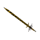 Strange Unusual Professional Killstreak Leopard Printed Claidheamh Mòr (Minimal Wear) (Isotope)