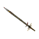 Unusual Leopard Printed Claidheamh Mòr (Battle Scarred) (Cool)