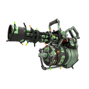 Unusual Festivized Professional Killstreak Haunted Ghosts Minigun (Battle Scarred) (Isotope)