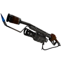 Damascus and Mahogany Flame Thrower (Well-Worn)