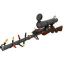 Strange Festivized Killstreak Damascus and Mahogany Sniper Rifle (Field-Tested)
