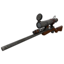 Strange Killstreak Damascus and Mahogany Sniper Rifle (Well-Worn)