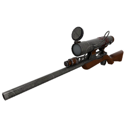 Strange Killstreak Damascus and Mahogany Sniper Rifle (Well-Worn)