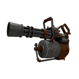 Damascus and Mahogany Minigun (Minimal Wear)