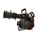 Unusual Festivized Specialized Killstreak Damascus and Mahogany Minigun (Minimal Wear) (Isotope)
