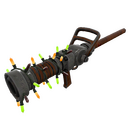 Strange Festivized Damascus and Mahogany Medi Gun (Well-Worn)
