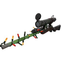 Festivized Alien Tech Sniper Rifle (Battle Scarred)