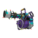 Strange Festivized Specialized Killstreak Jazzy Minigun (Well-Worn)
