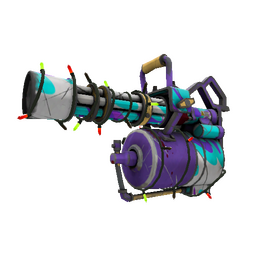 Strange Festivized Specialized Killstreak Jazzy Minigun (Well-Worn)