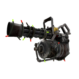 free tf2 item Festivized Specialized Killstreak Iron Wood Minigun (Battle Scarred)