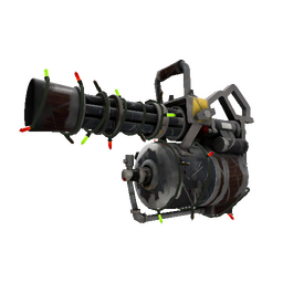 Festivized Iron Wood Minigun (Well-Worn)