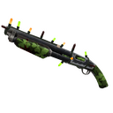 Strange Festivized Specialized Killstreak Clover Camo'd Shotgun (Well-Worn)