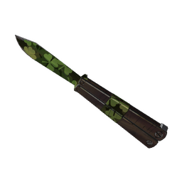 Clover Camo'd Knife (Minimal Wear)