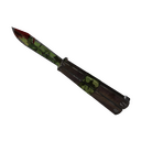 Clover Camo'd Knife (Battle Scarred)