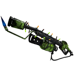 free tf2 item Festivized Clover Camo'd Flame Thrower (Minimal Wear)