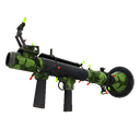 Unusual Festivized Professional Killstreak Clover Camo'd Rocket Launcher (Field-Tested) (Isotope)
