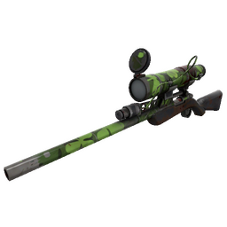 free tf2 item Clover Camo'd Sniper Rifle (Battle Scarred)