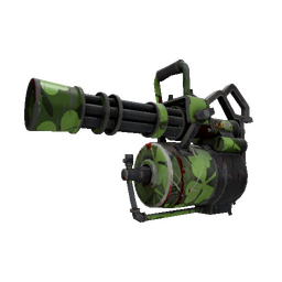 Strange Clover Camo'd Minigun (Battle Scarred)