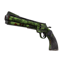 Clover Camo'd Revolver (Battle Scarred)