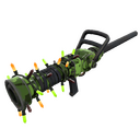 Unusual Festivized Professional Killstreak Clover Camo'd Medi Gun (Field-Tested) (Isotope)