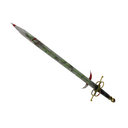 Clover Camo'd Claidheamh Mòr (Battle Scarred)