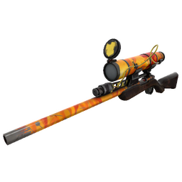 free tf2 item Fire Glazed Sniper Rifle (Battle Scarred)