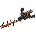 Strange Unusual Festivized Professional Killstreak Merc Stained Sniper Rifle (Minimal Wear) (Cool)