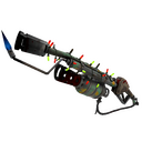 Unusual Festivized Specialized Killstreak Quack Canvassed Flame Thrower (Battle Scarred) (Cool)