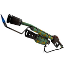 Unusual Specialized Killstreak Quack Canvassed Flame Thrower (Well-Worn) (Isotope)