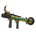 Unusual Festivized Professional Killstreak Quack Canvassed Rocket Launcher (Field-Tested) (Isotope)