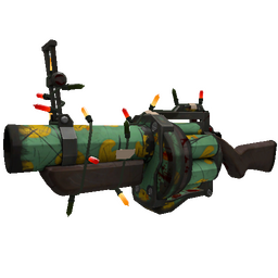 Strange Festivized Quack Canvassed Grenade Launcher (Battle Scarred)