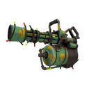Unusual Festivized Specialized Killstreak Quack Canvassed Minigun (Well-Worn) (Hot)