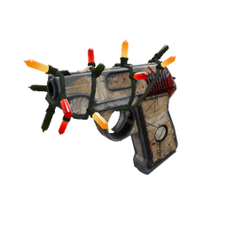 Strange Festivized Cardboard Boxed Pistol (Battle Scarred)