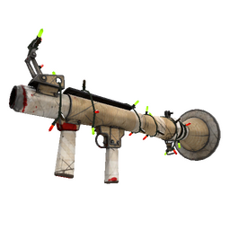 Strange Festivized Cardboard Boxed Rocket Launcher (Battle Scarred)