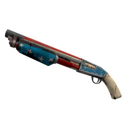 Strange Killstreak Freedom Wrapped Shotgun (Battle Scarred)