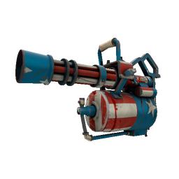 Strange Killstreak Freedom Wrapped Minigun (Battle Scarred)