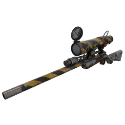 free tf2 item Hazard Warning Sniper Rifle (Battle Scarred)