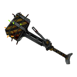 free tf2 item Strange Festivized Specialized Killstreak Hazard Warning Powerjack (Battle Scarred)