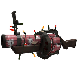 Unusual Festivized Specialized Killstreak Polar Surprise Grenade Launcher (Battle Scarred)