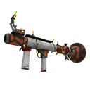 Festivized Cabin Fevered Rocket Launcher (Battle Scarred)