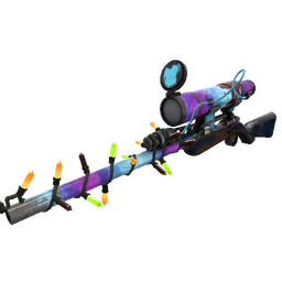 Festivized Frozen Aurora Sniper Rifle (Battle Scarred)