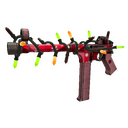 Strange Festivized Specialized Killstreak Snowflake Swirled SMG (Well-Worn)